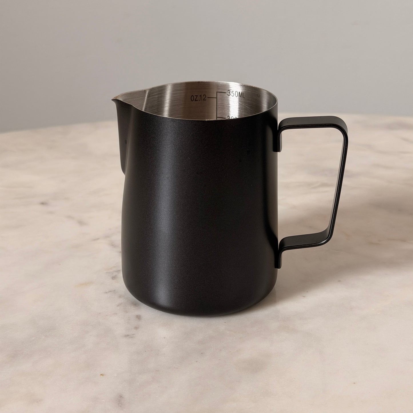 350ml Stainless Steel Milk Pitcher — Matte Black